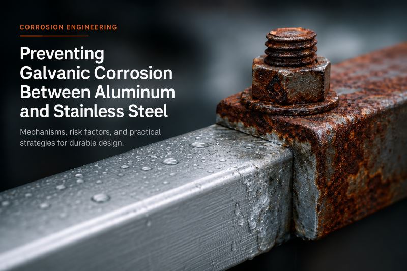 How to prevent galvanic corrosion between aluminum and stainless steel